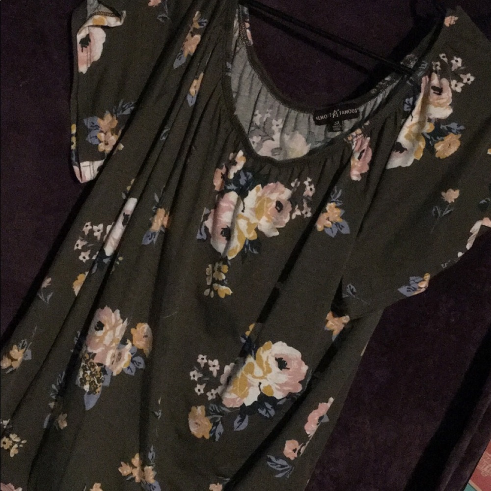 floral dressy shirt